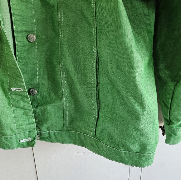 D & Co green denim jacket Size XXL - Picture 7 of 16